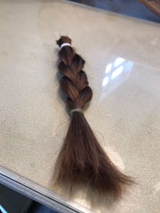 Sarah Stevenson's former ponytail!