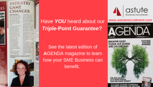 Have you heard about our triple-point guarantee. Article featured in AGENDA magazine's Autumn Edition 2018