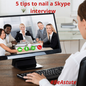 Top 5 Skype Interview Tips for candidates from Astute Recruitment Ltd