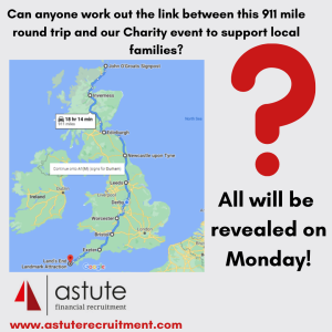 All will be revealed Monday! What are the team at Astute Recruitment Ltd up to? 