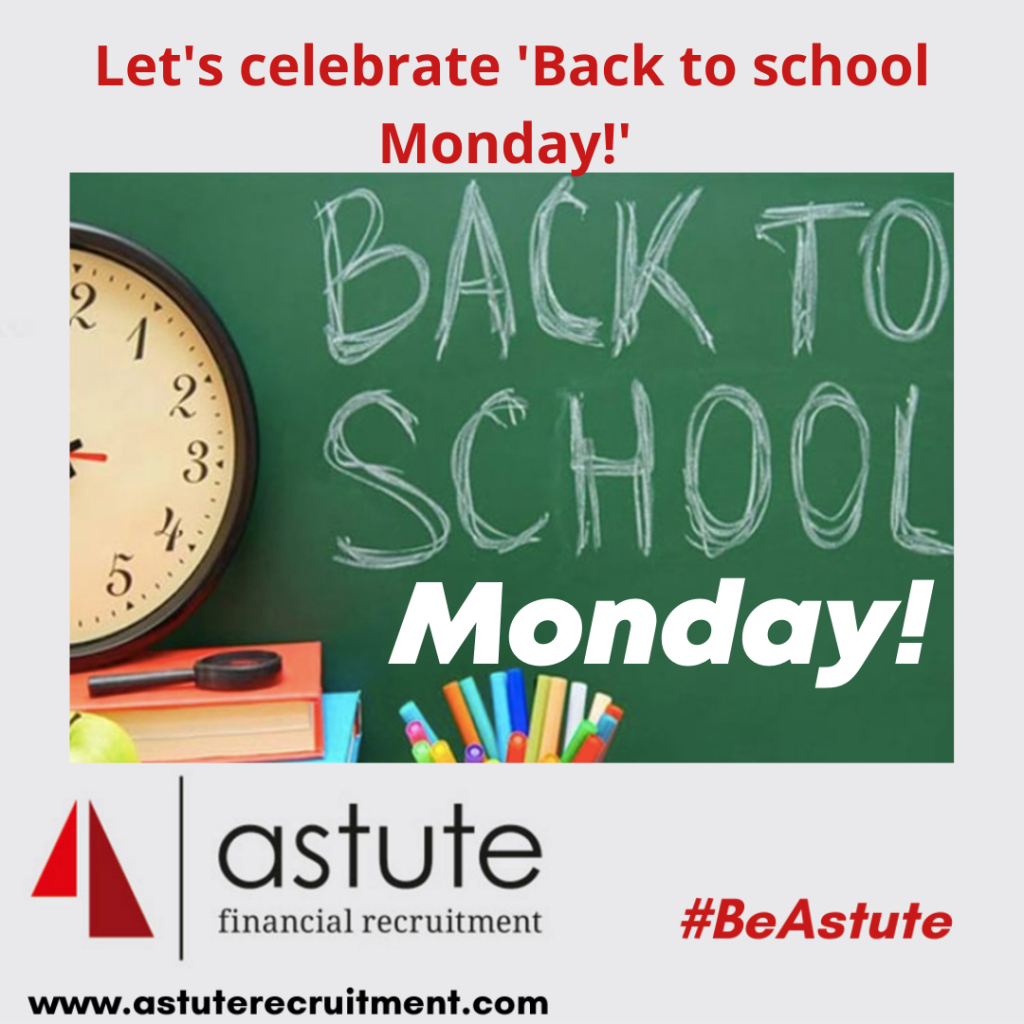 Lets celebrate 'Back to school Monday!' Our 1st step back to working